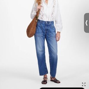 Madewell Darted Barrel Jeans w Pockets